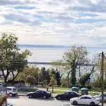 Sea View Across The Golden Bay Beach, Cosy Sunny, Spacious Apartment In Aretsou Kalamaria