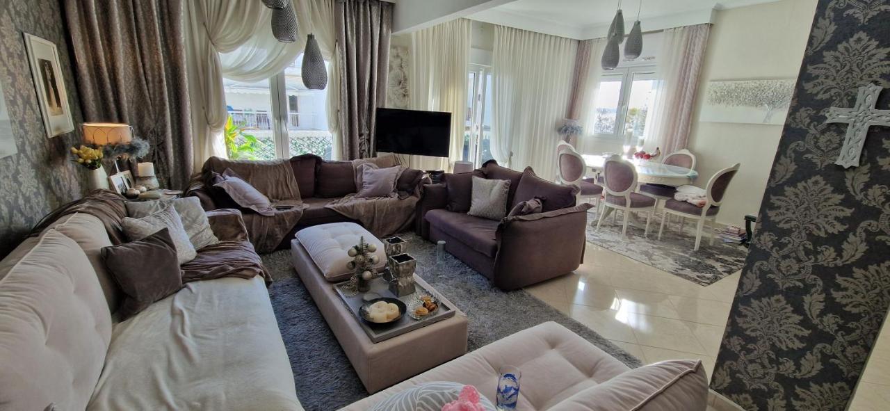 Sea View Across The Golden Bay Beach, Cosy Sunny, Spacious In Aretsou Kalamaria