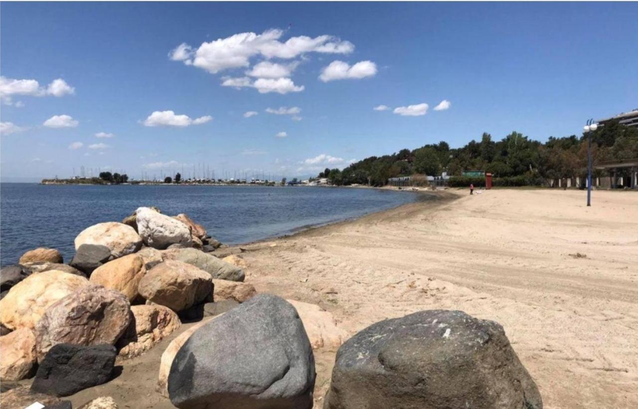 Sea View Across The Golden Bay Beach, Cosy Sunny, Spacious In Aretsou Kalamaria