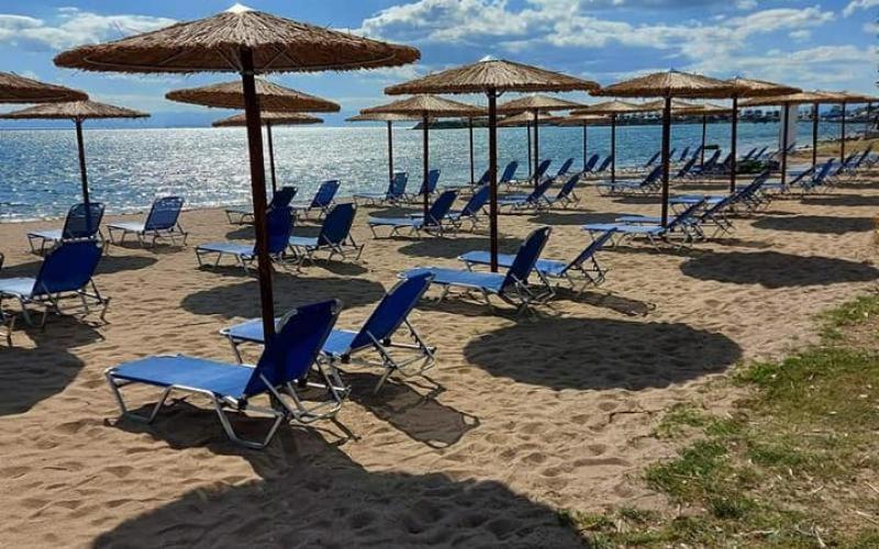 Apartment Sea View Across The Golden Bay Beach, Cosy Sunny, Spacious In Aretsou Kalamaria Thessaloniki