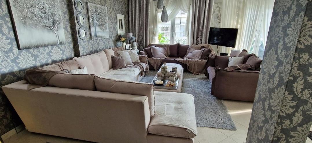 Sea View Across The Golden Bay Beach, Cosy Sunny, Spacious In Aretsou Kalamaria